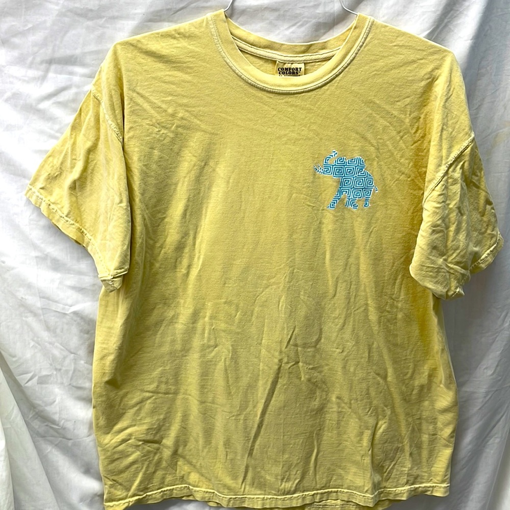 Comfort colors elephant short sleeve tee ladies sz xl